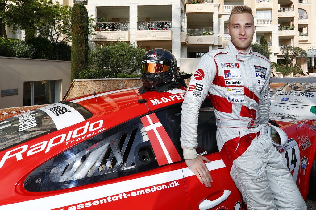 Det er ikke i den rød/hvide bil fra Porsche Supercuppen, at Mikkel O. Pedersen starter med på Ring Djursland, men det kommer stadig til at gå stærkt